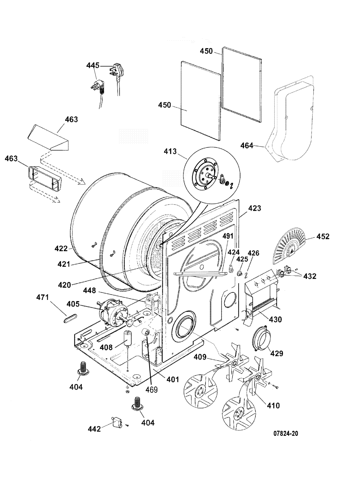 Ricambio Tamburo Indesit Cuscinetto A Goccia Per Tamburo Posteriore Asciugatrice - Compatibile Hotpoint, Indesit, Ariston, Creda Cremagliera Bft