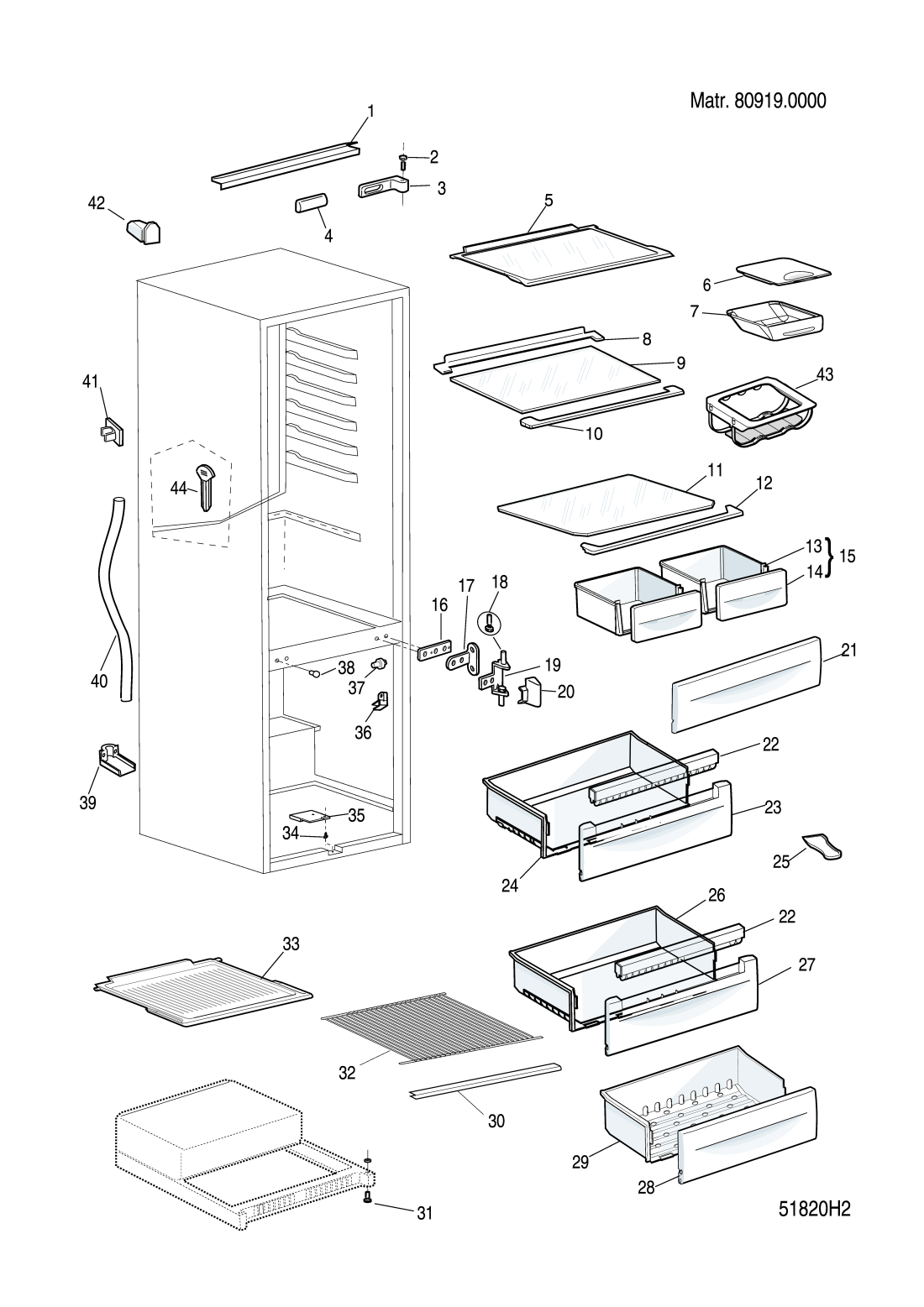 hotpoint freezer replacement parts