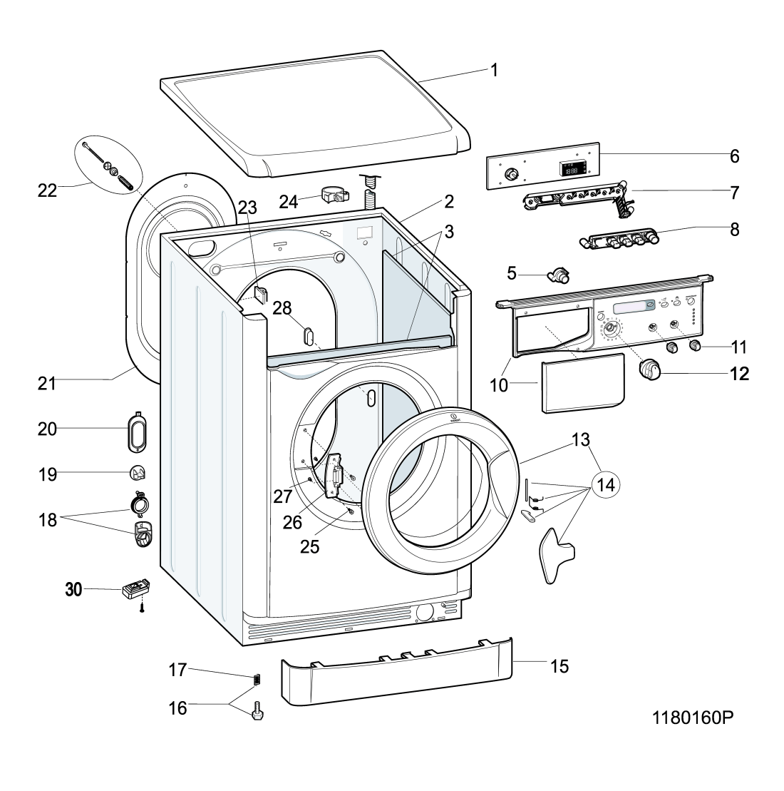 Indesit C00262267 Guarnizione porta